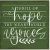 Green Thrill of Hope Wall Plaque