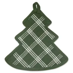 Green Tree Plaid 3-pc. Dishtowel & Potholder Set