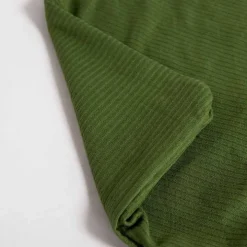 Green Velvet Corduroy Flange Throw Pillow