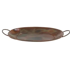 Hammered Copper 3-pc. Iridescent Tray Set