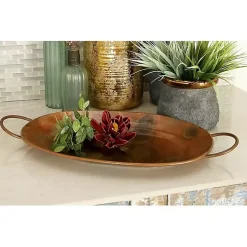 Hammered Copper 3-pc. Iridescent Tray Set