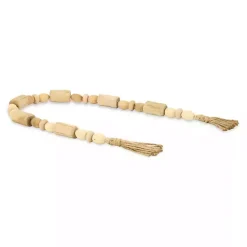 Handcrafted Natural Wood Beaded Garland