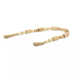 Handcrafted Natural Wood Beaded Garland