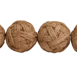Handmade Woven Rope Jute Orbs, Set of 4