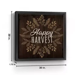 Happy Harvest Floral Giclee Canvas Wall Plaque