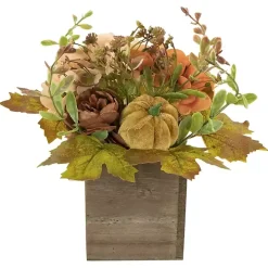 Harvest Floral and Pumpkin Arrangement