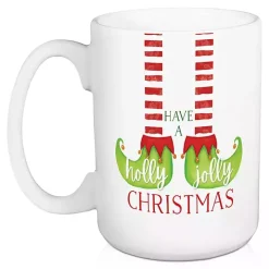 Have a Holly Jolly Christmas Elf Mugs, Set of 2