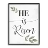 He Is Risen Leaves Framed Easter Wall Art