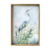Heron Wood Framed Canvas Art Print