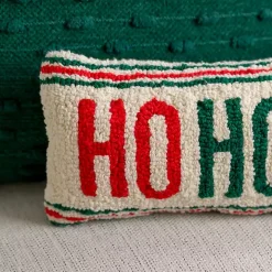 Ho Ho Ho Hooked Mini Pillow