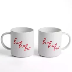 Ho Ho Ho Mugs, Set of 2
