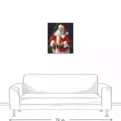 Ho Ho Ho Santa Claus Canvas Art Print