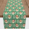 Ho Ho Ho Vintage Santa Table Runner, 72 in.