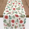 Holiday Florals Table Runner, 90 in.