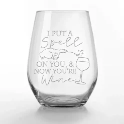 I Put a Spell On You Halloween Glasses, Set of 2