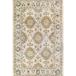 Irene Yellow Daffodil Outdoor Area Rug, 6x9