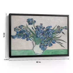 Irises II Framed Canvas Art Print, 42x32 in.