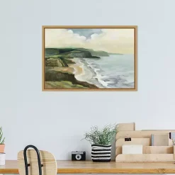 Irish Coast Framed Canvas Art Print