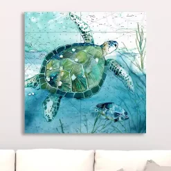 Island Swim I Giclee Canvas Art Print