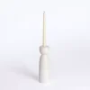 Ivory Ceramic Taper Candle Holder, 10 in.