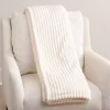 Ivory Corduroy Berber Throw