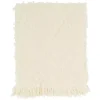Ivory Diamond Pattern Throw Blanket