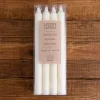 Ivory Dripless Taper Candles, Set of 8