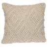 Ivory Knotted Diamond Pillow