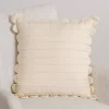 Ivory Scalloped Edge Pillow