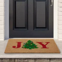 Joy Christmas Tree Coir Doormat