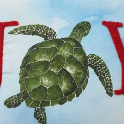 Joy Sea Turtle Pom Pom Pillow