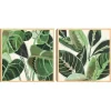Jungle Close Up Framed Canvas Art Prints, Set of 2