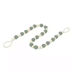 Kara Blue Beaded Wood Decorative Garland