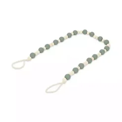 Kara Blue Beaded Wood Decorative Garland