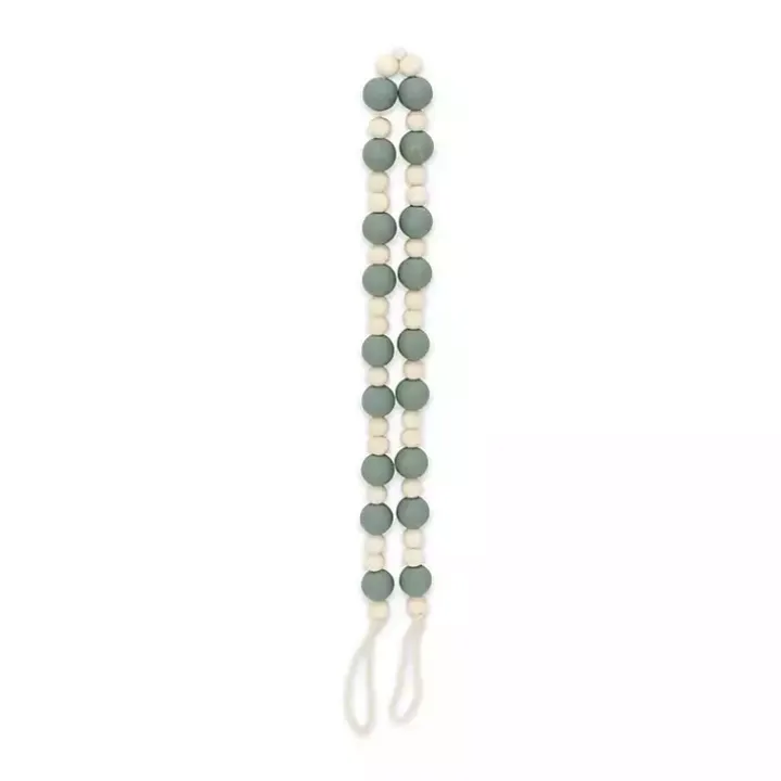 Kara Blue Beaded Wood Decorative Garland