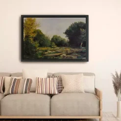 La Clairiere Framed Canvas Art Print, 32x48