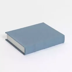 Large Light Blue Linen Book Box
