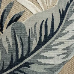 Large Print Tropical Leaf Outdoor Area Rug, 7x9