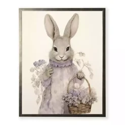 Lavender Easter Bunny Framed Art Print