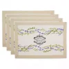 Lavender Garland Cotton Placemats, Set of 4