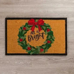 LED All is Bright Christmas Doormat