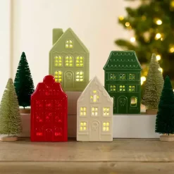 LED Multicolor 8-pc. Christmas Village Set