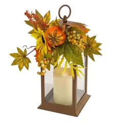 LED Sunflower and Pumpkin Lantern