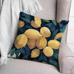 Lemon Tree Outdoor Throw Pillow