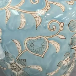 Light Blue Chinoiserie Vase