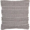 Light Gray Textured Stripes Pillow