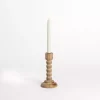 Light Wood Spindle Taper Candle Holder, 9 in.