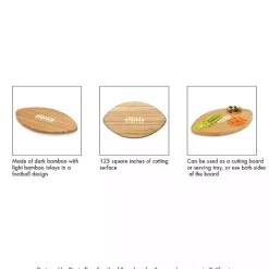 Los Angeles Rams Bamboo Football Cutting Board