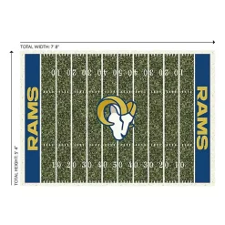 Los Angeles Rams Home Field Area Rug, 6x8