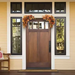 Maple Leaf and Pomegranate Corner Swags, Set of 2